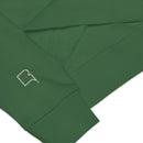 Sweatshirt unissexo orgânica verde garrafa com logo bordado da marca Ralhenta