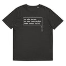 T- shirt unissexo orgânica cinza mescla escuro com a frase "Eu não ralho, eu dou indicações para seres feliz" da marca Ralhenta