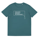 T-shirt unissexo orgânica stargazer com a frase "Igualdade, equidade, solidariedade" da marca Ralhenta